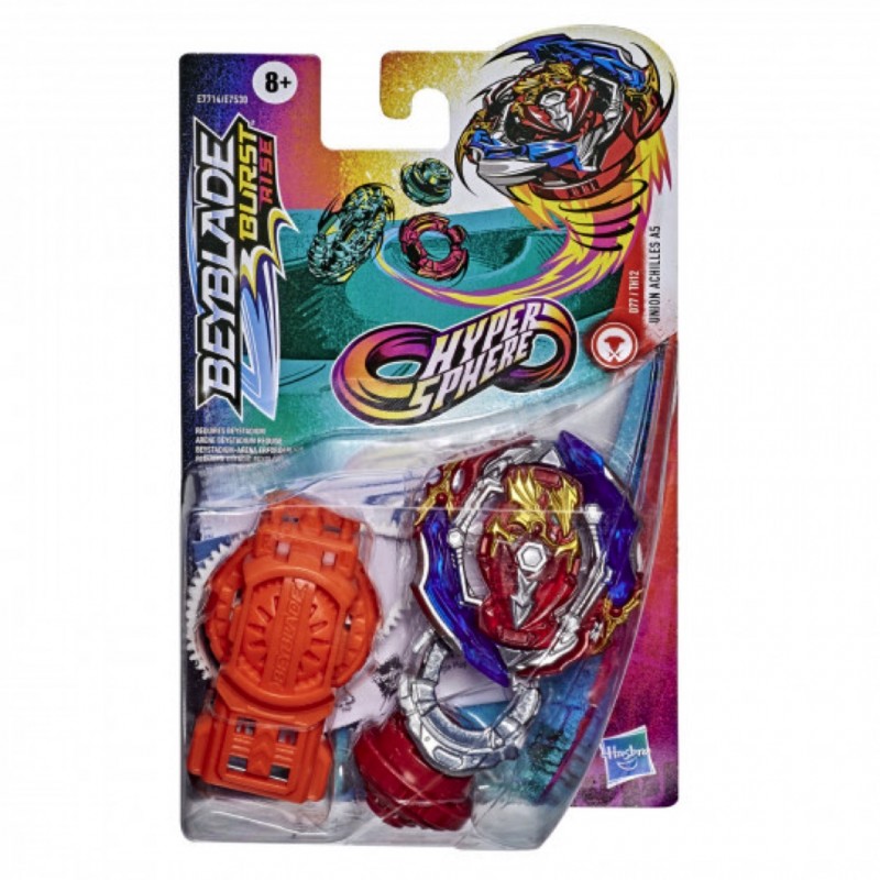 Coffret Starter Pack Hypersphère Lanceur et Toupie Achilles A5 Beyblade