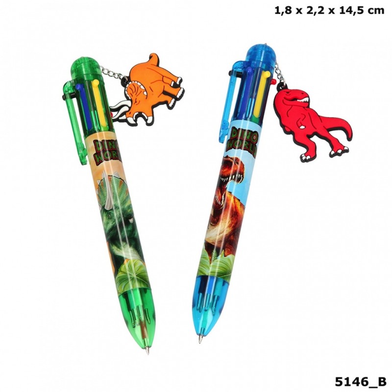 Dino World Stylo 6 couleurs