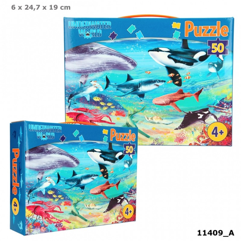 Dino World Puzzle 50 pièces Underwater