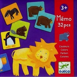 Mémo animaux couleurs