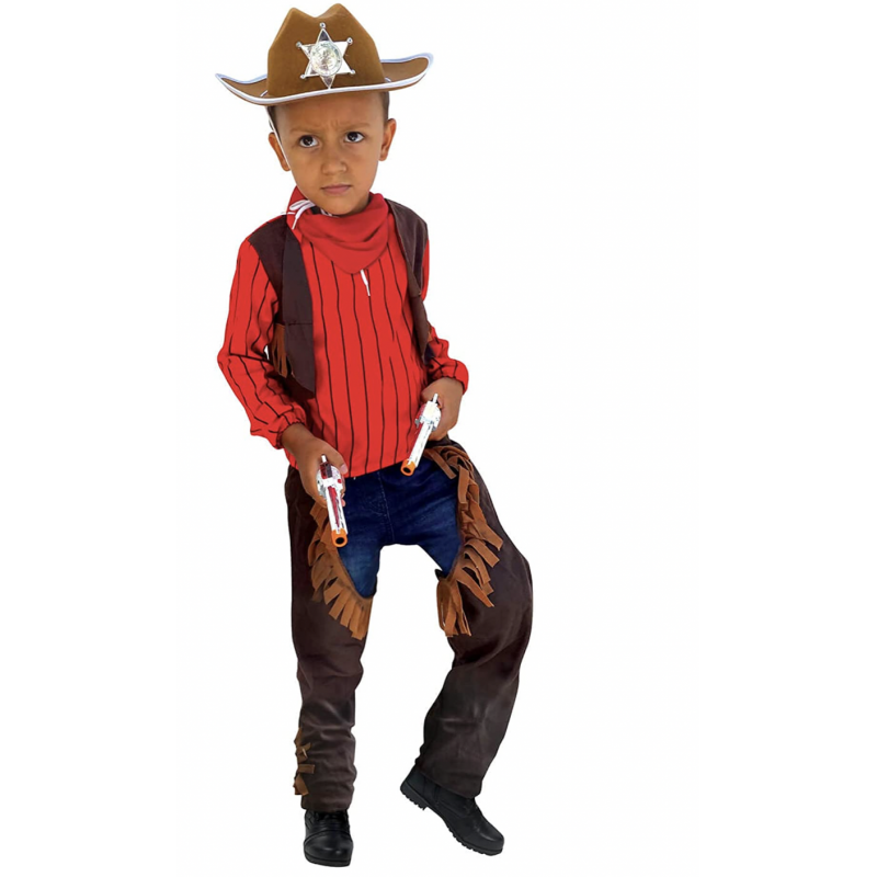 Déguisement cow-boy S - 3/4 ans