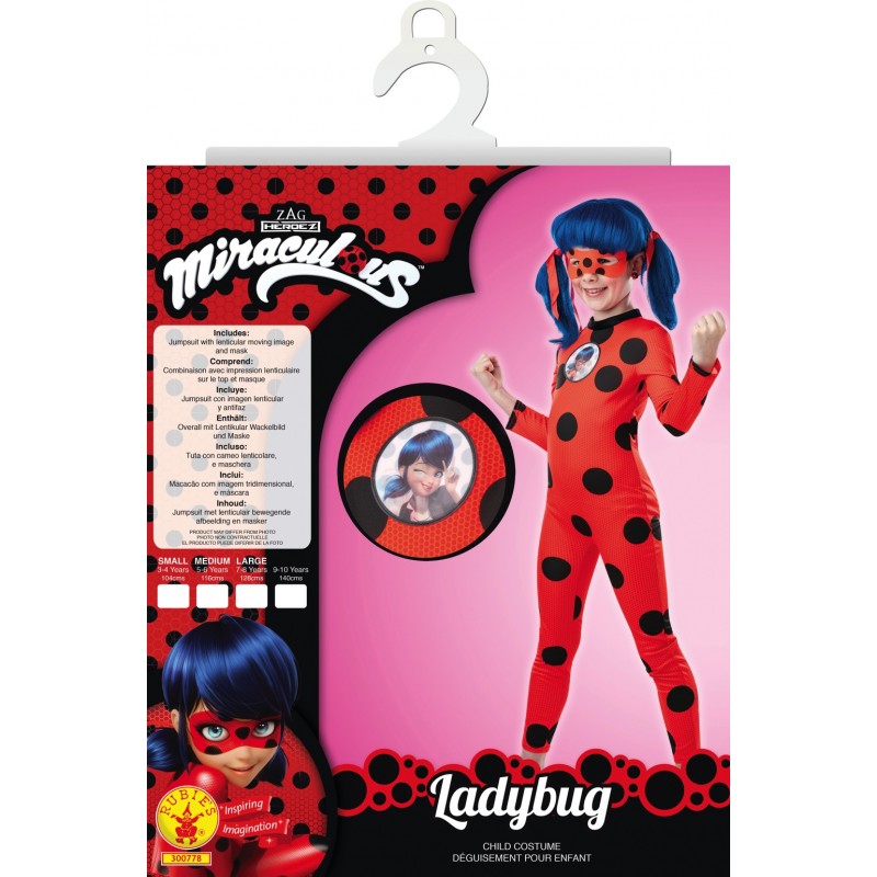 Déguisement classique Ladybug M - 5/6 ans