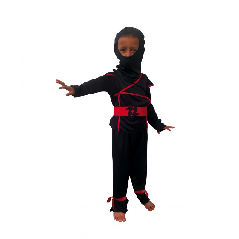 Déguisement ninja S - 3/4 ans