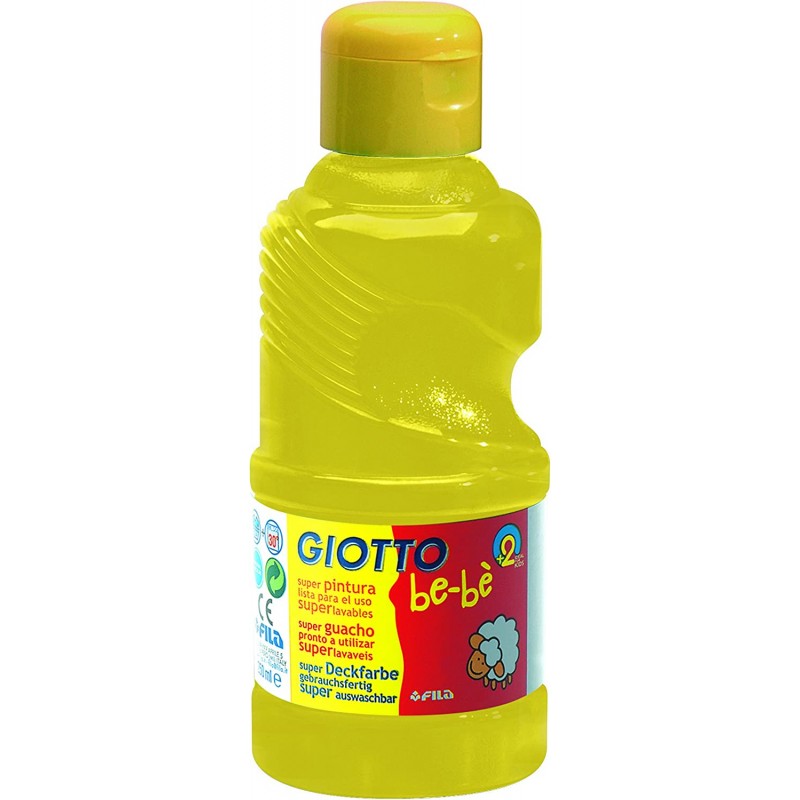 Flacon 250Ml Gouache Giotto Bebe Jaune