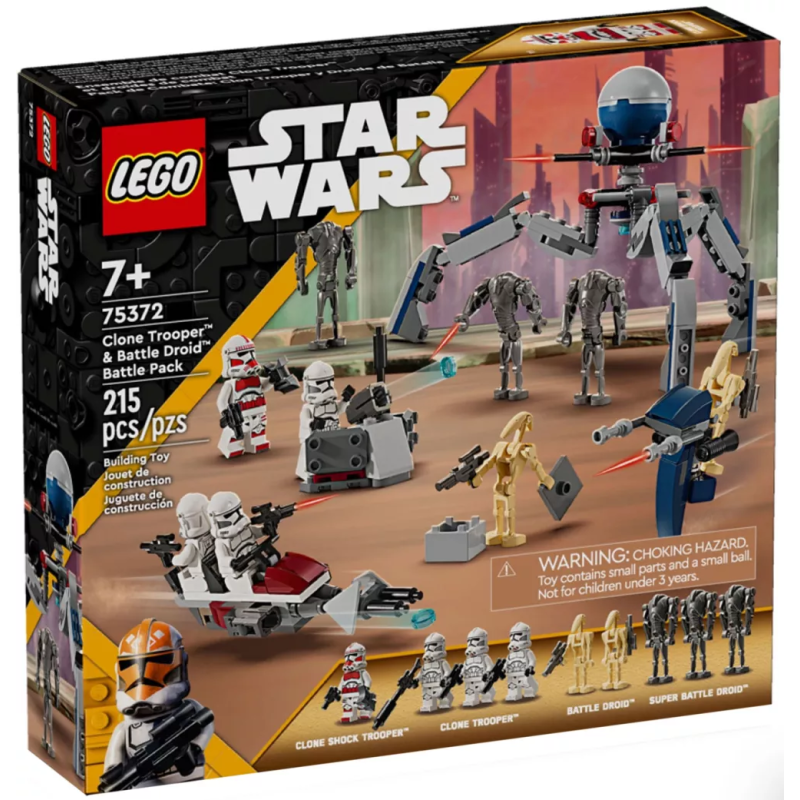 Pack de Combat des Clone Troopers et Droïdes de Combat - LEGO® Star Wars 75372