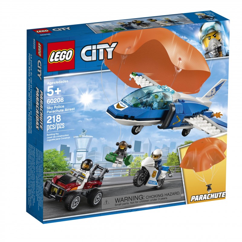 Lego City 60208 : l'arrestation en parachute