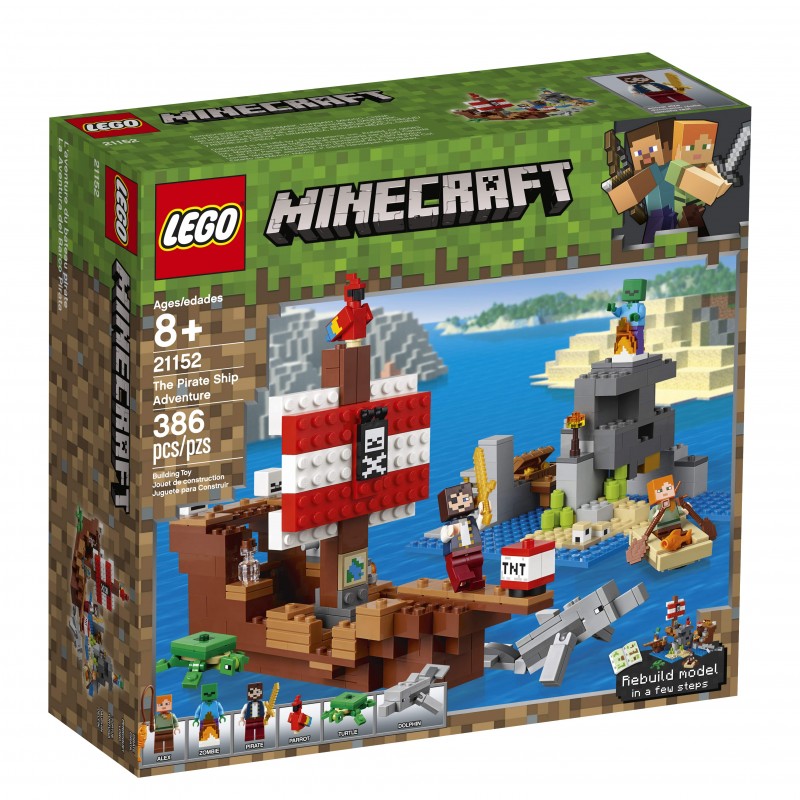 Lego Minecraft 21152 : l'aventure du bateau pirate