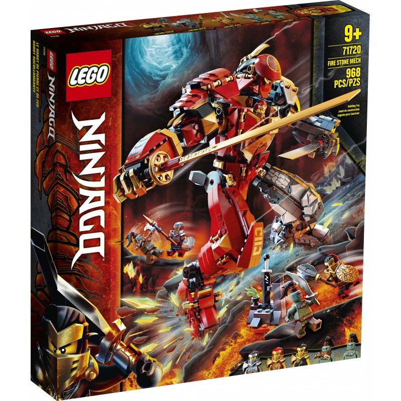 Lego Ninjago 71720 : Le Robot de feu et de pierre