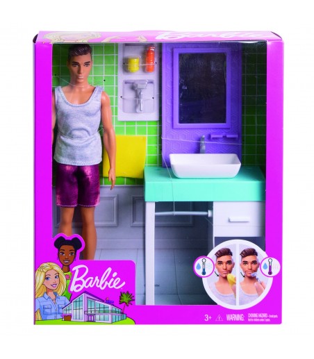 Barbie - Ken et sa salle de...