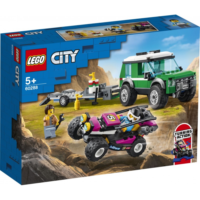 Lego City 60288 : Le transport du buggy de course