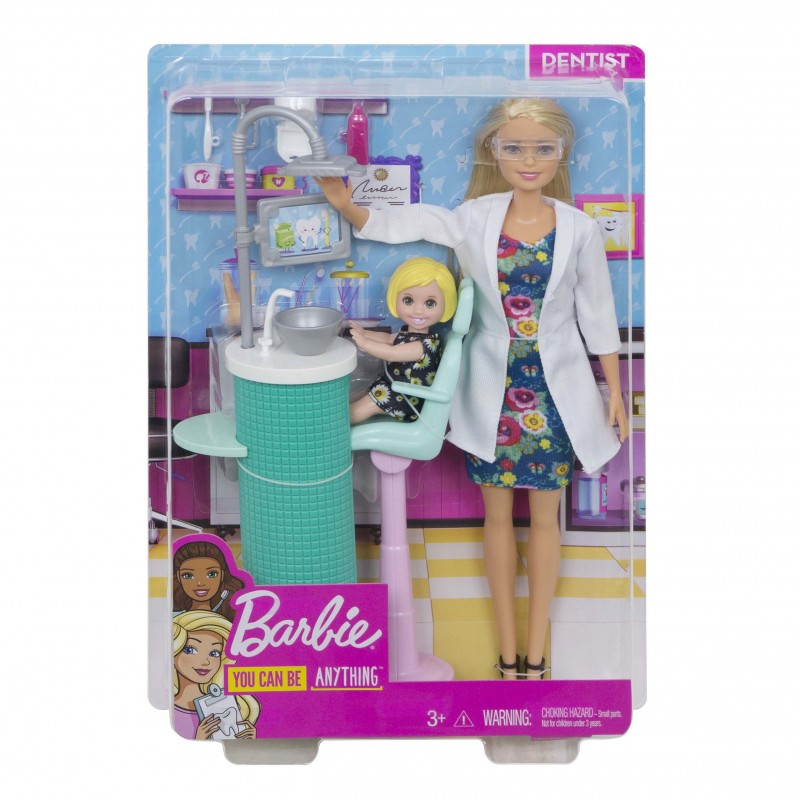 Barbie - Coffret dentiste blonde