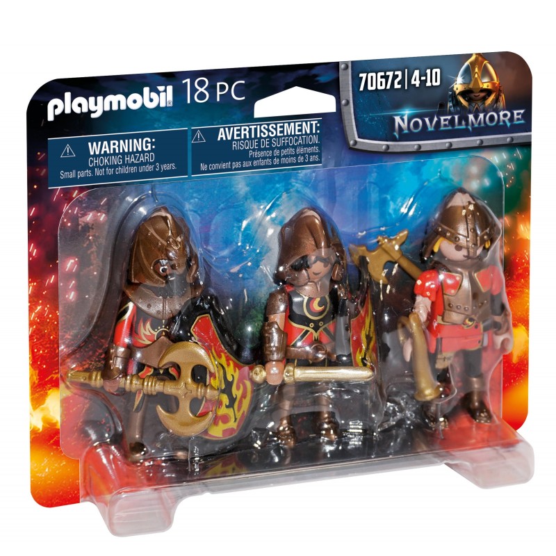 3 combattants Burnham Raiders - Playmobil 70672