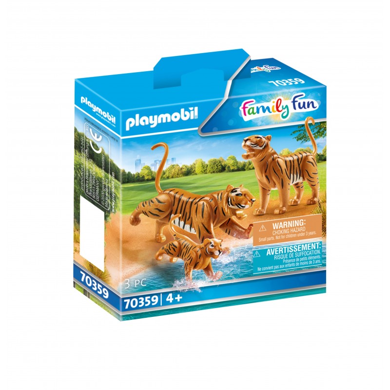 Couple de tigres avec bébé - Playmobil 70359