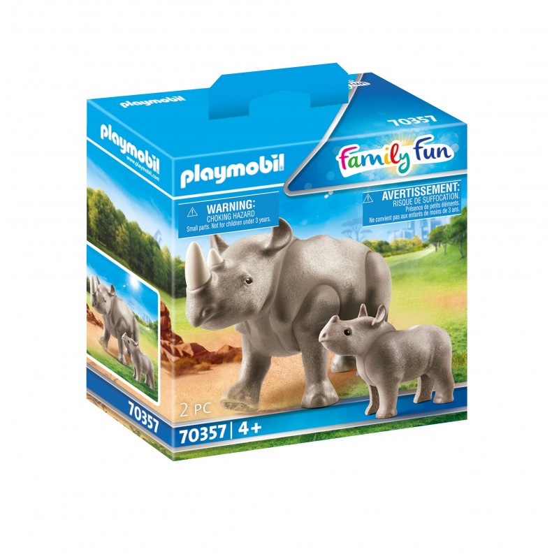 Rhinocéros et son petit - Playmobil 70357