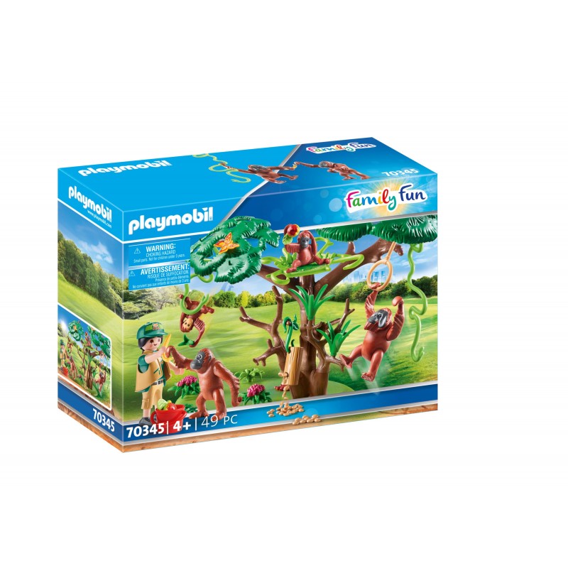 Orangs outans avec grand arbre - Playmobil 70345