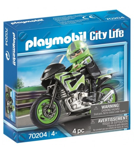 Pilote et moto - Playmobil...