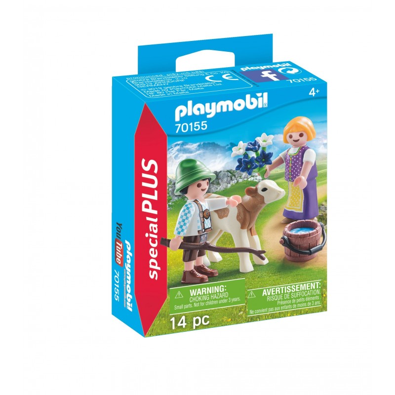 Enfants avec veau - Playmobil 70155