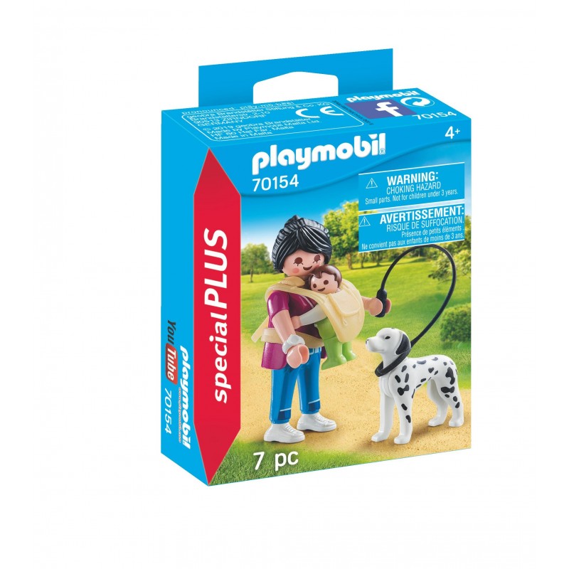 Maman avec bébé et chien - Playmobil 70154