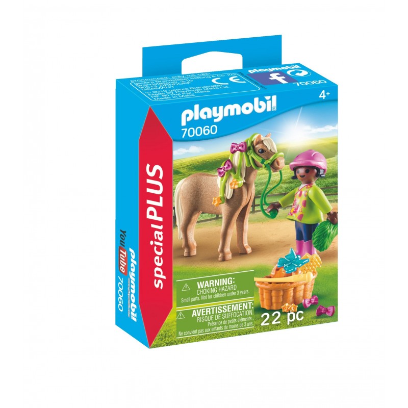 Cavalière avec poney - Playmobil 70060