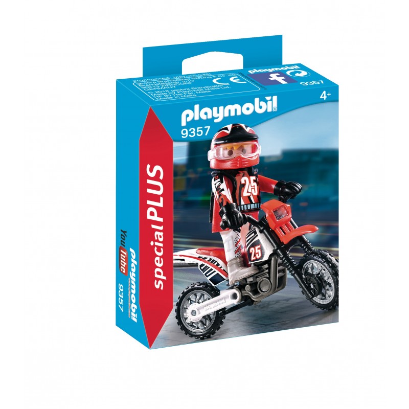 Pilote de motocross - Playmobil 9357