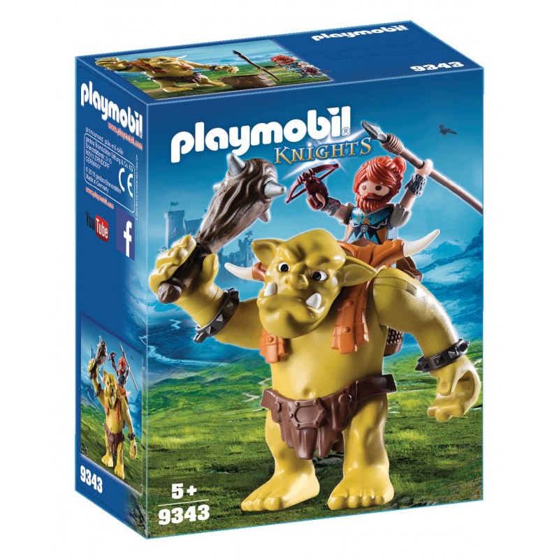 Troll géant et soldat nain - Playmobil 9343