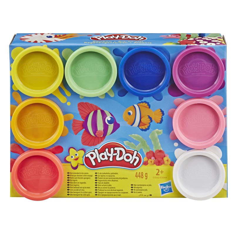 Play-Doh - Pack de 8 pots de pâte à modeler