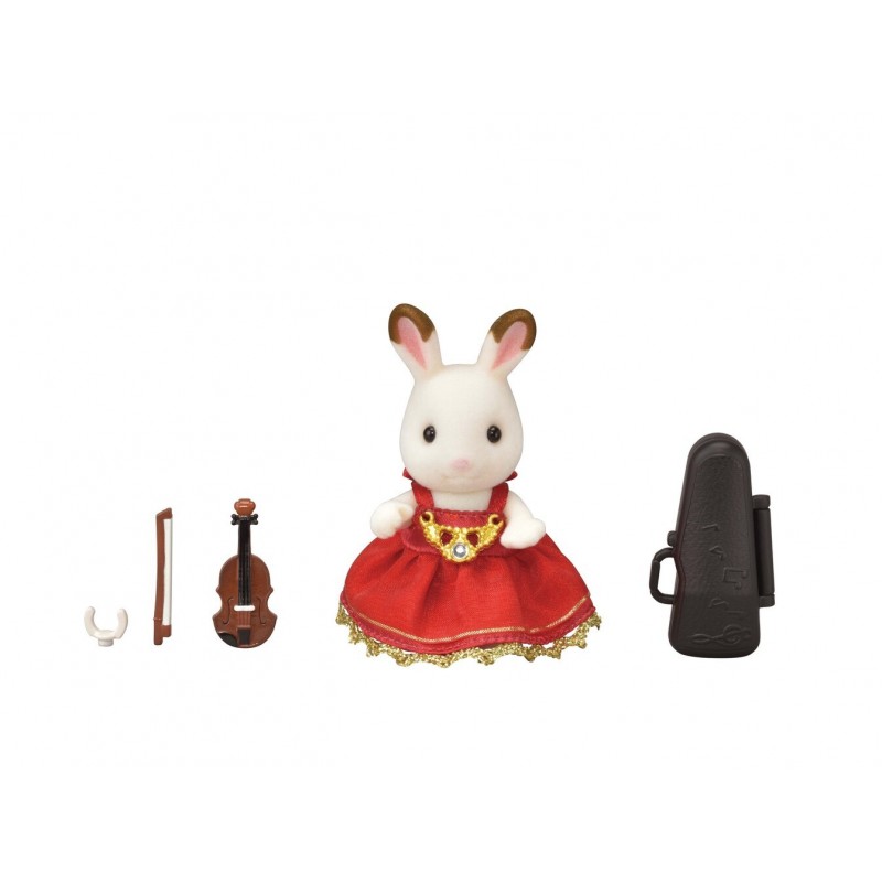 La fille lapin chocolat violoniste - Sylvanian Families