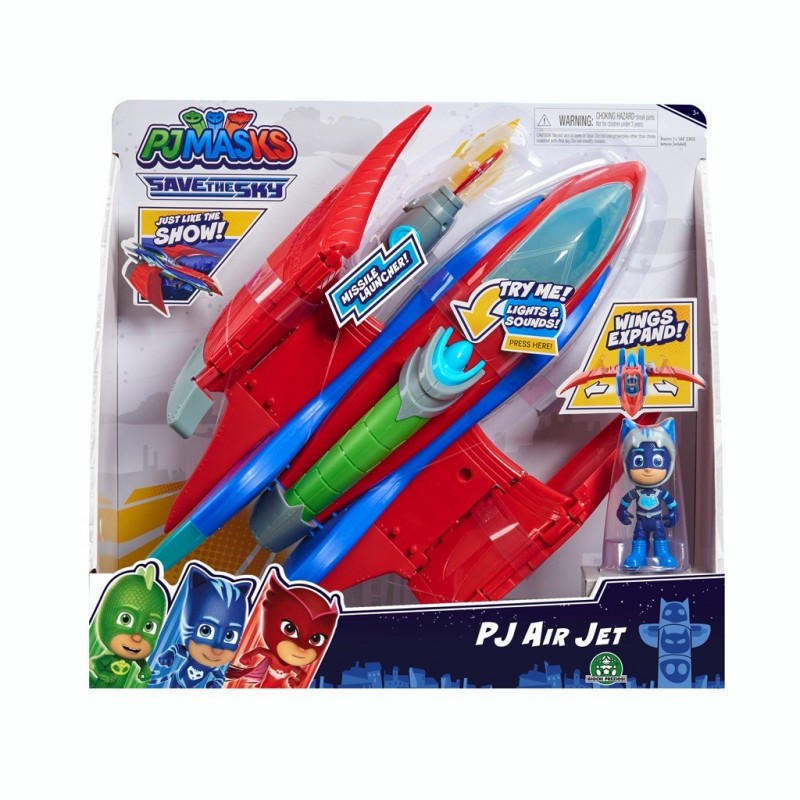 Pyjamasques - Rescue Jet avec 1 fig. 7,5 cm