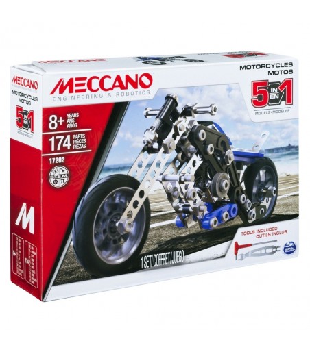 Moto - 5 modèles Meccano