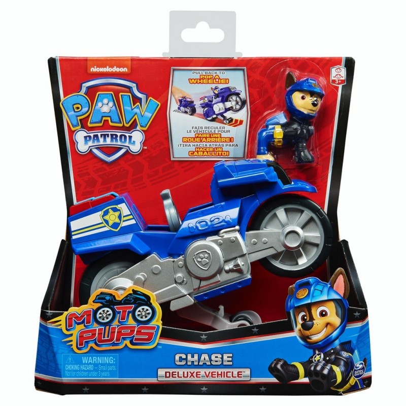 Véhicule + figurine moto pups Paw Patrol