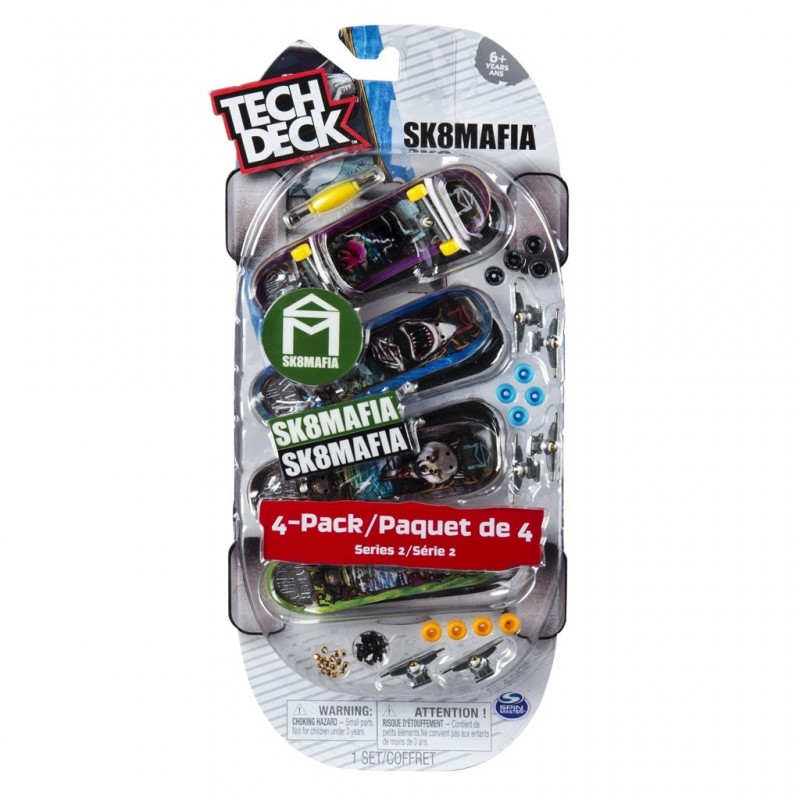 Pack 4 finger skates Tech Deck