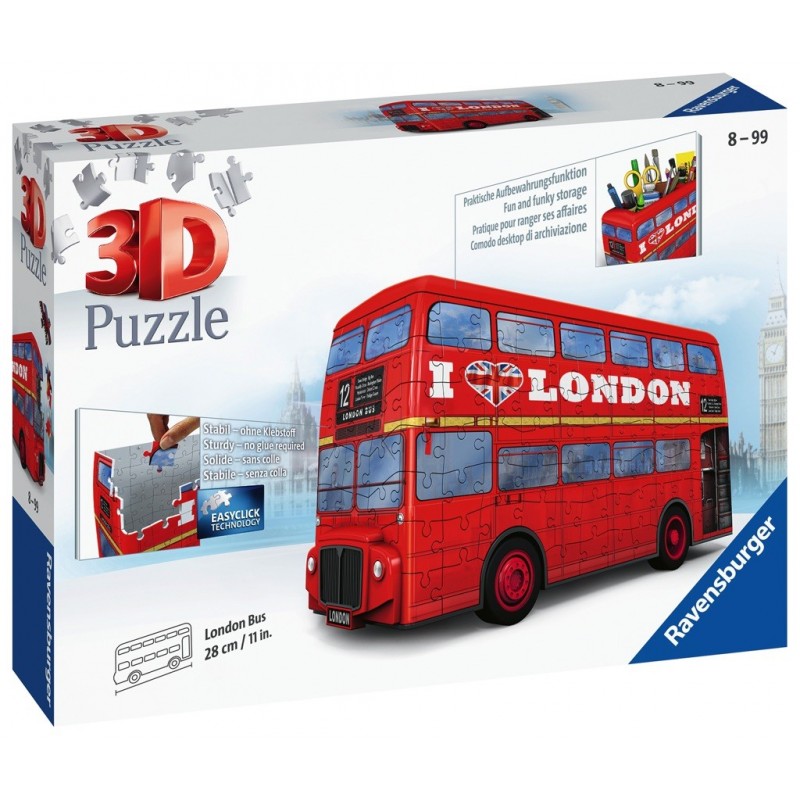 Puzzle 3D Bus londonien