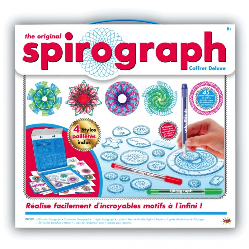 Spirograph Deluxe Kit + Palette Stylo Neon & Glitter