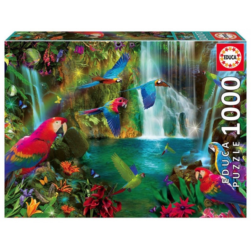 Puzzle 1000 pièces - Perroquets tropicaux