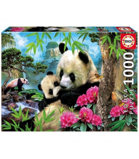 Puzzle 1000 pièces - Pandas