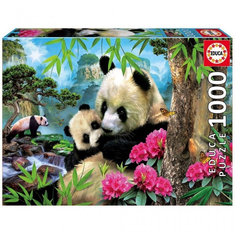 Puzzle 1000 pièces - Pandas