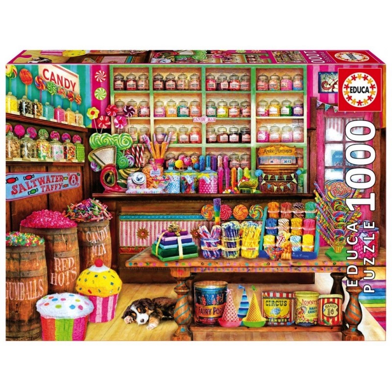 Puzzle 1000 pièces - Magasin de bonbons