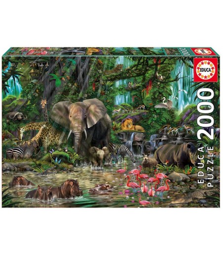 Puzzle 2000 pièces - Jungle...