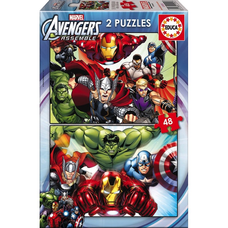 2 Puzzles 48 pièces - Avengers