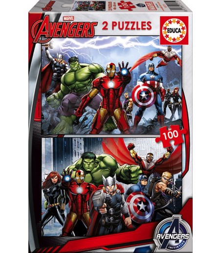 2 Puzzles 100 pièces -...