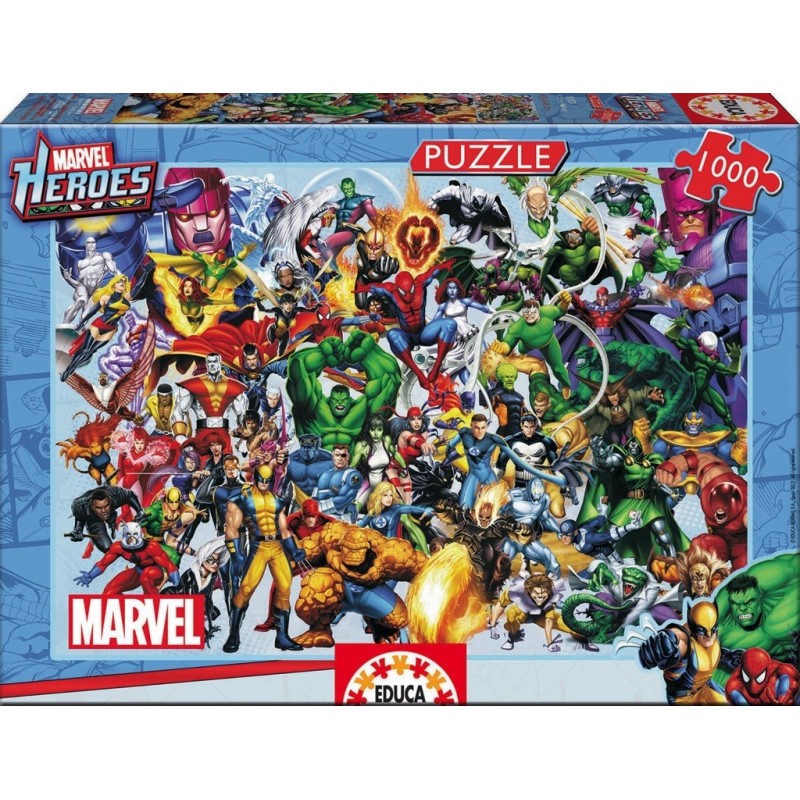 Puzzle 1000 pièces - Les Héros de Marvel