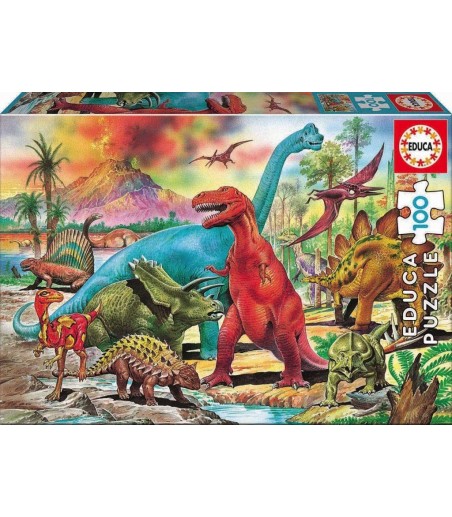 Puzzle 100 pièces Dinosaures