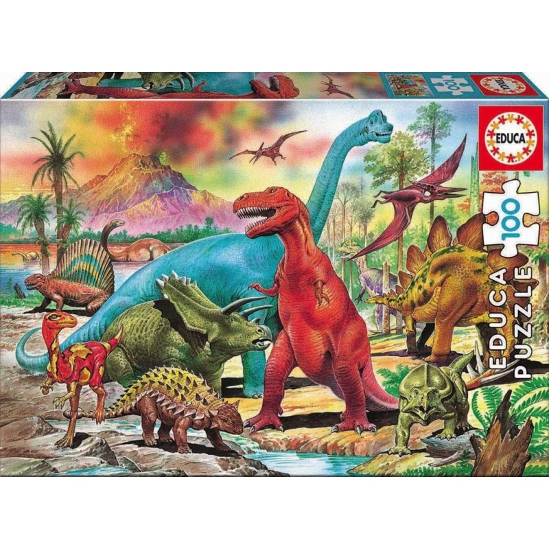 Puzzle 100 pièces Dinosaures