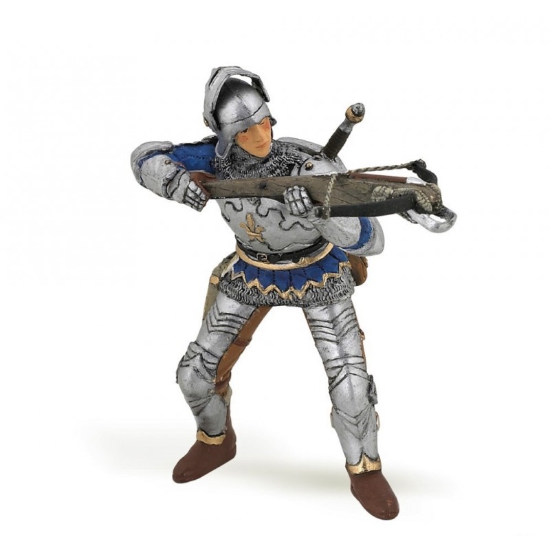 Figurine Arbalétrier bleu en armure