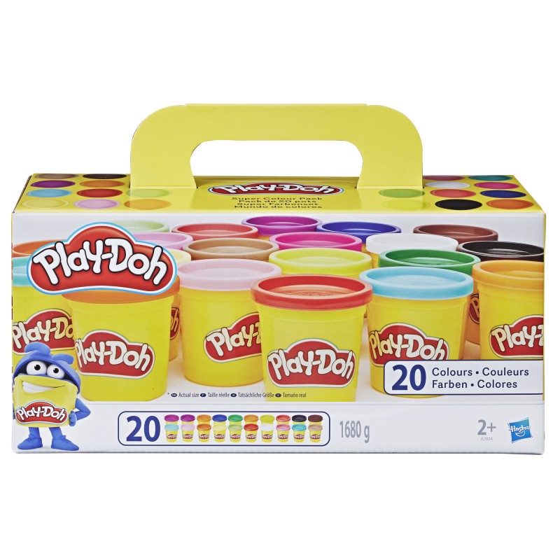 Play-doh - 20 pots de pâte a modeler