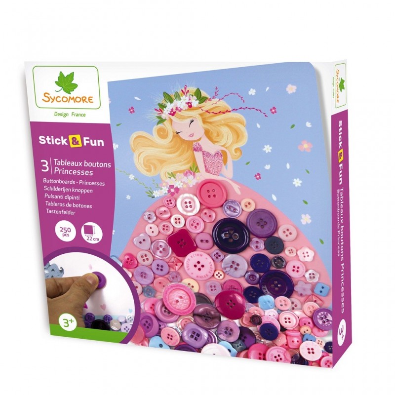 Stick'N Fun Boutons - Princesses