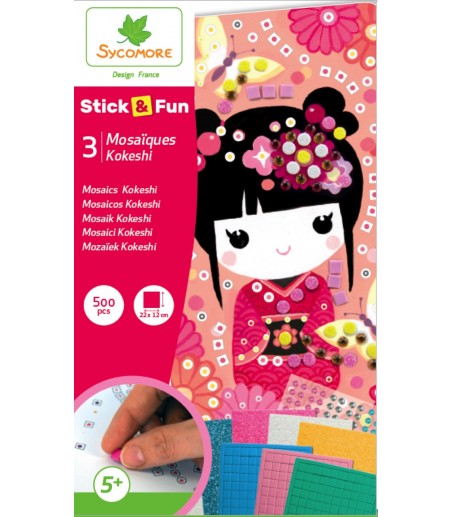 Stick'N Fun Mosaïques Kokeshi