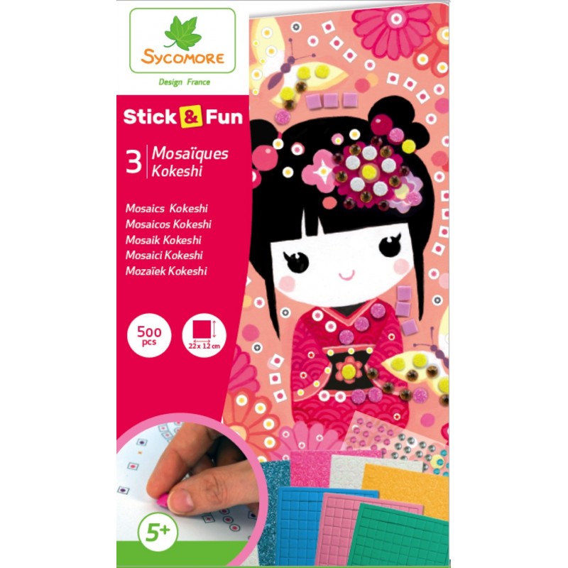 Stick'N Fun Mosaïques Kokeshi