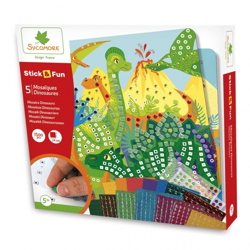 Stick'N Fun - Mosaïques dinosaures