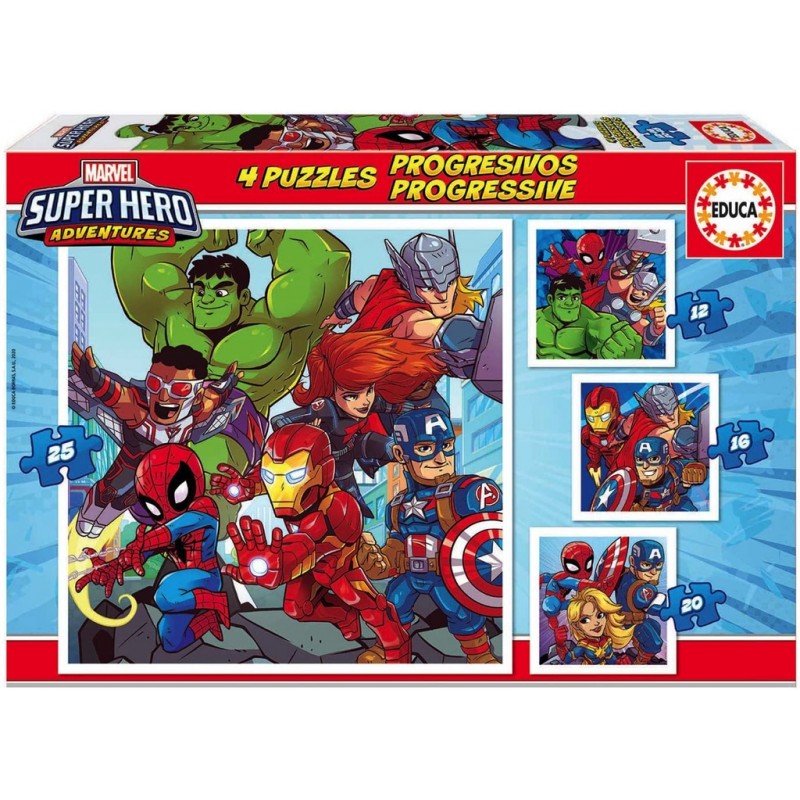 Puzzles progressifs Marvel Super Hero Adventure